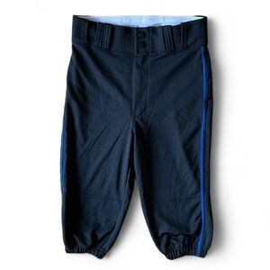 Kids Black Joggers with Blue Stripe